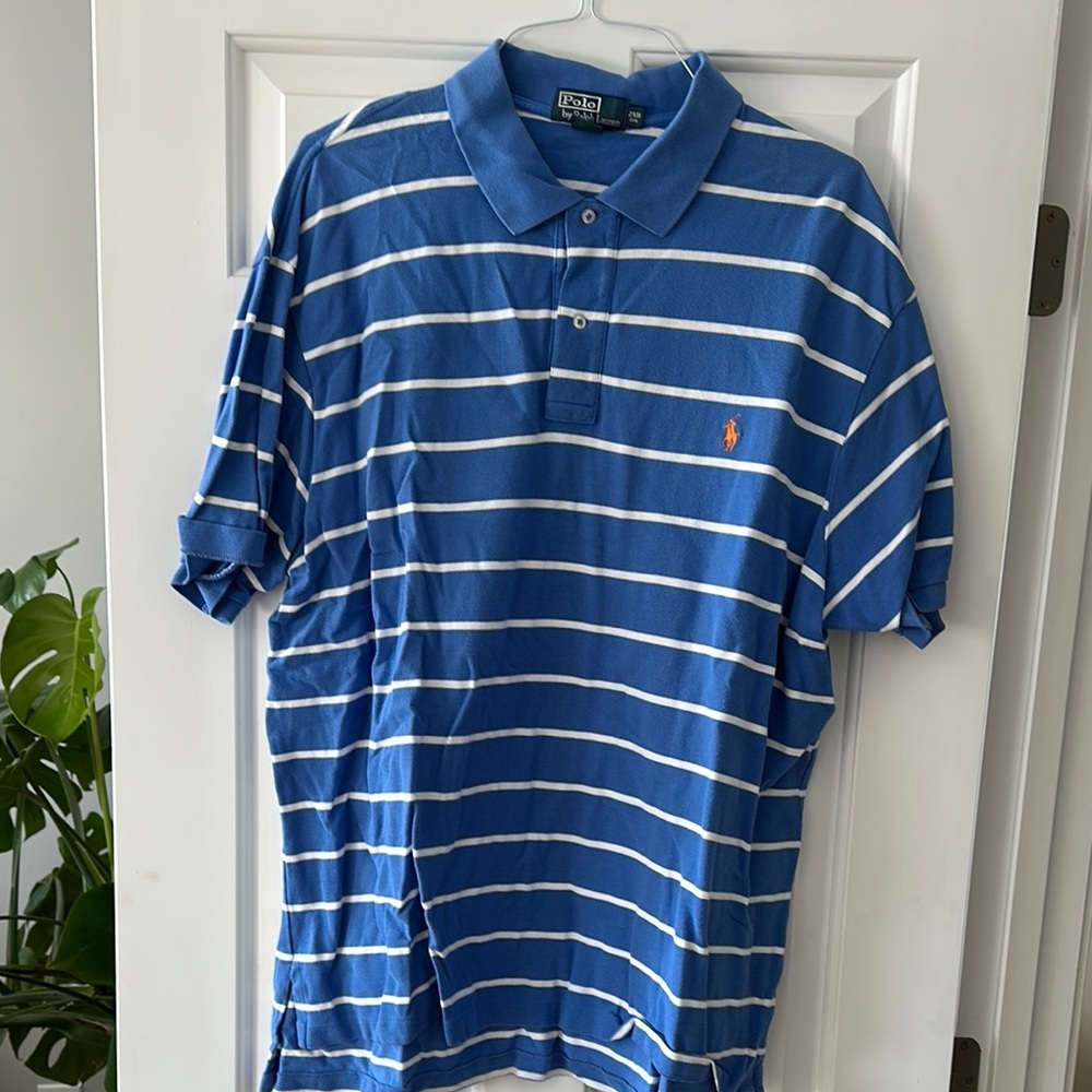 Polo by Ralph Lauren Blue Striped Men's Shirt
